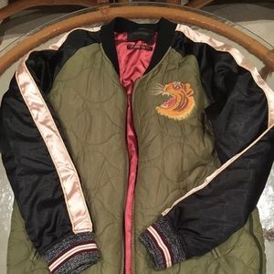 Scotch and soda map bomber jacket ( rare)
